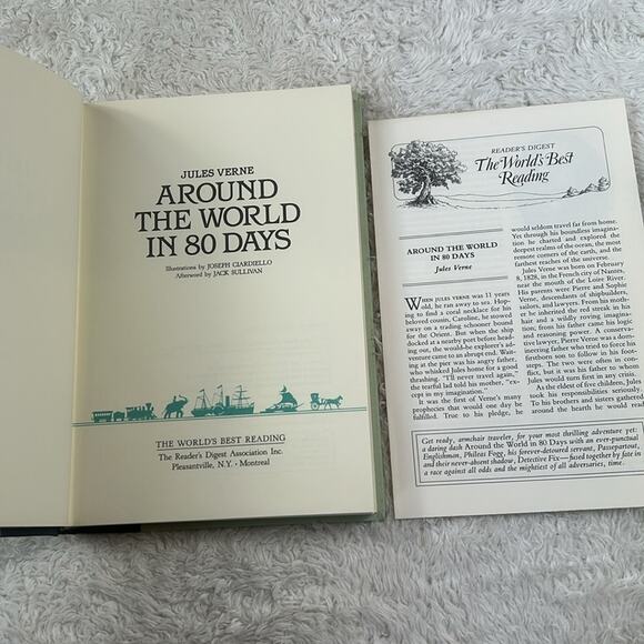 Lot of 3 Readers Digest Edition vtg books - Twain, Verne, Day HC GOOD - Picture 7 of 12